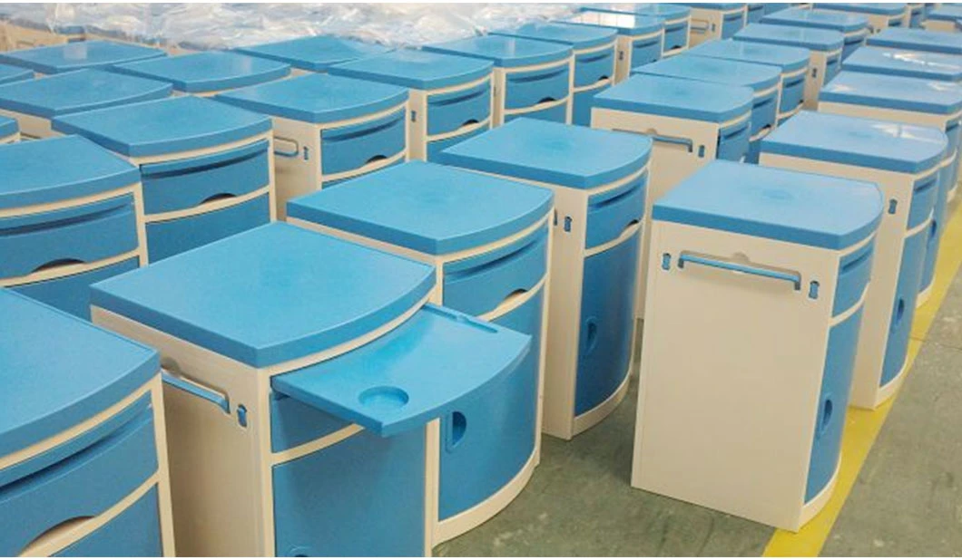 Furniture Factory Custom Medical Ward Bedside C-Locker Storage Cabinet ABS Hospital C Locker with Door