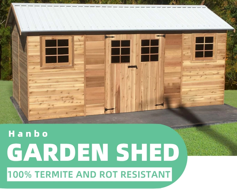 Outdoor Timber Garden Sheds Tool Kits No-Formaldehyde Prefab Garden Wooden Shed