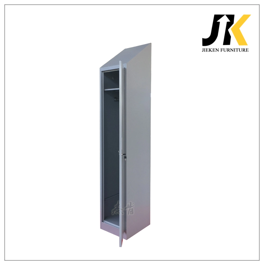 Customizable Single Door Steel Locker with Inclined Top