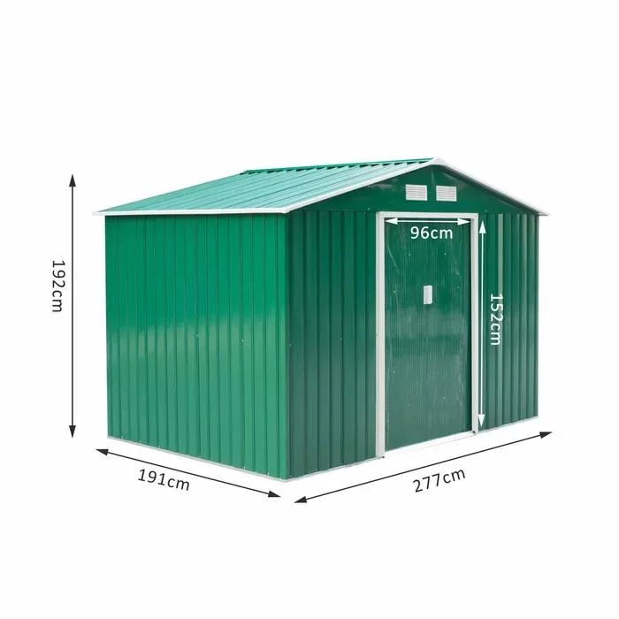 6 FT. W X 4 FT. D Yardmaster Home Outside Metal Garden Tool Shed