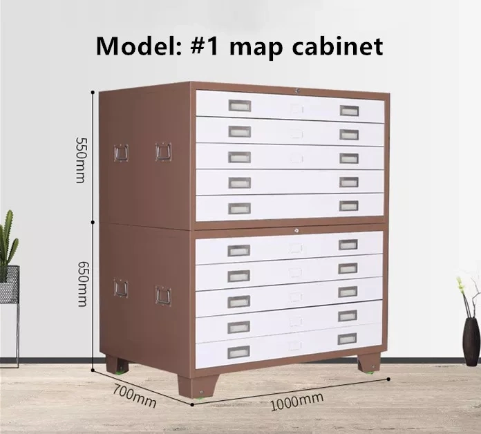 Steel Office Architectural Drawing Storage Filing A0 Architect Drawer File Cabinet