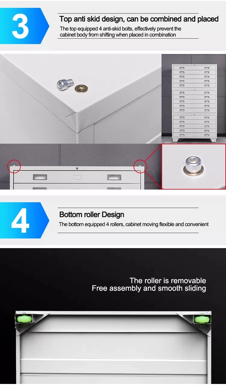 Steel Office Architectural Drawing Storage Filing A0 Architect Drawer File Cabinet